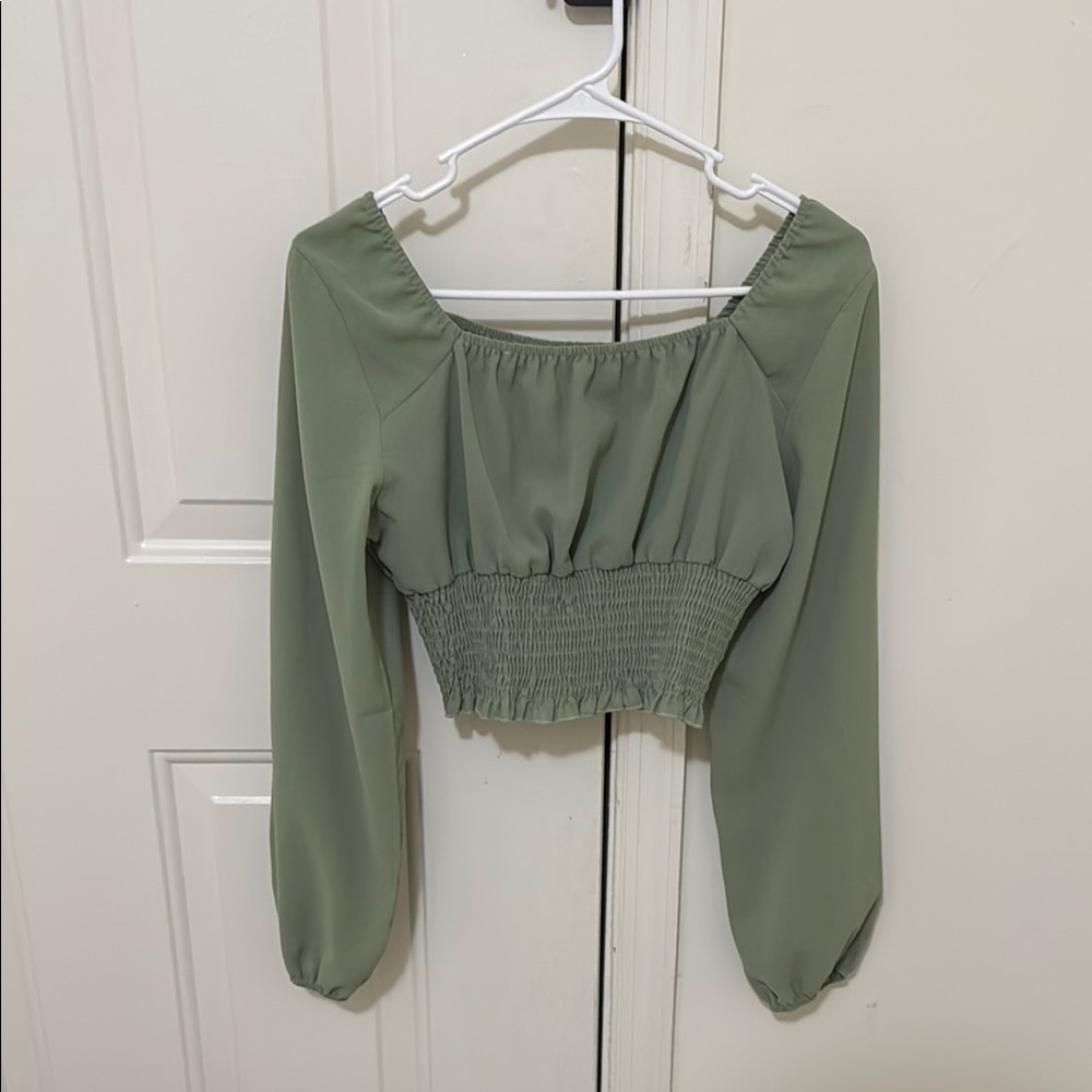 Elegant Green Women's Top